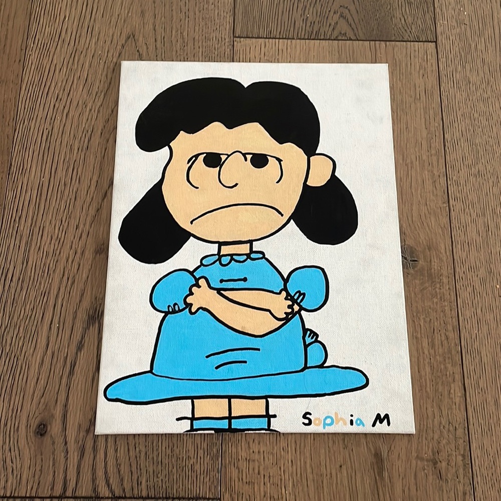 Lucy drawing from Charlie Brown